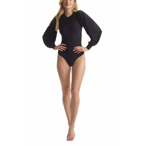 NEW COMMANDO balloon sleeve bodysuit in black - Picture 1 of 3